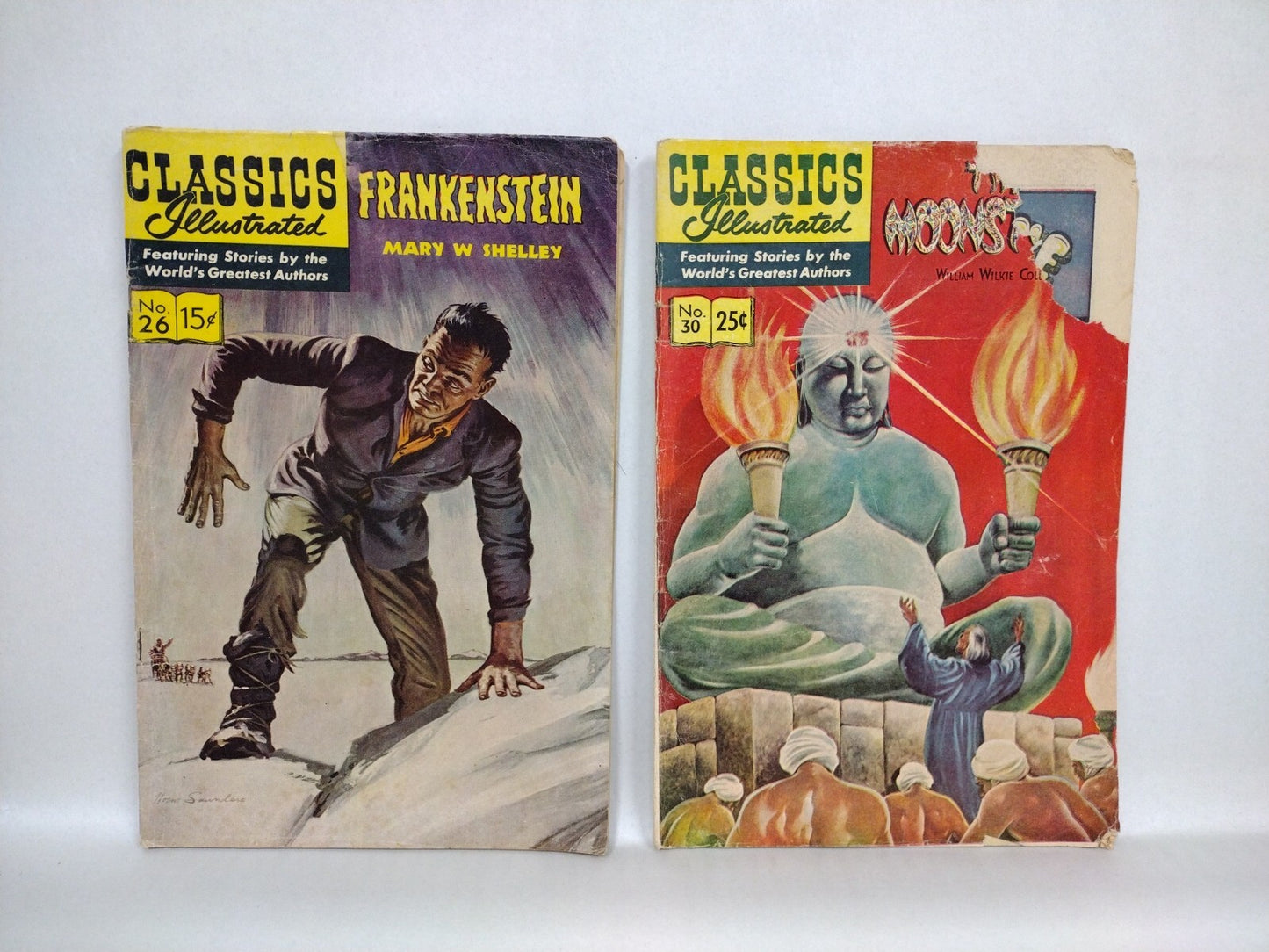 Lot Of 12 (1962-1964) Classics Illustrated Reader Comics Frankenstein 20k League