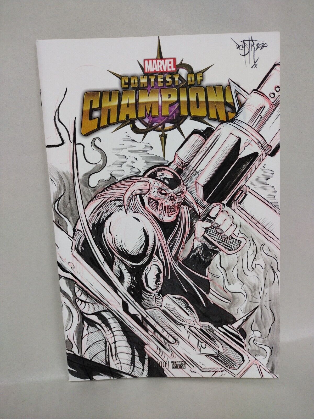 Contest Of Champions 1 2015 Marvel Sketch Variant W Original Deaths Head II Art