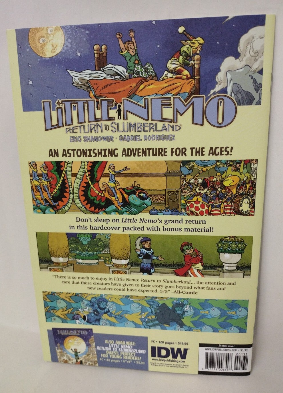 Donald Duck#1 (2015) IDW Blank Variant Comic With Original DCastr Watercolor Art