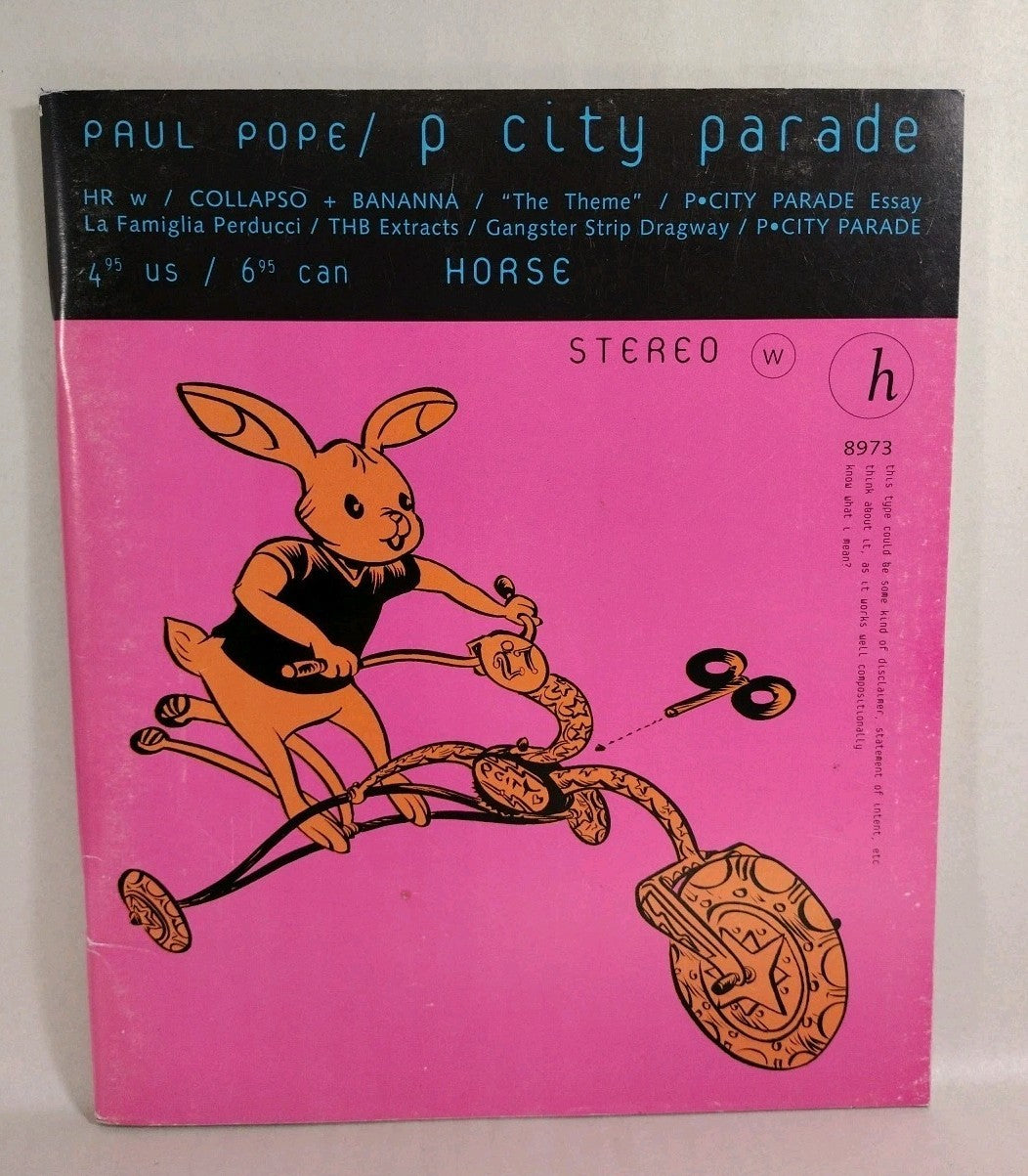 P CITY PARADE (1997) Paul Pope Horse Press SC Comic THB 1st print
