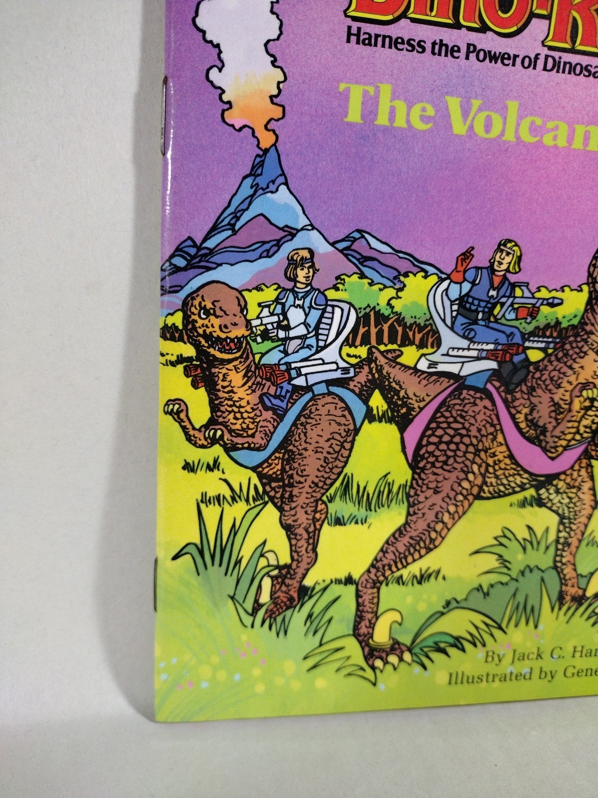 Dino-Riders The Volcano Machine (1988) Golden Book Jack C. Harris Gene Biggs New