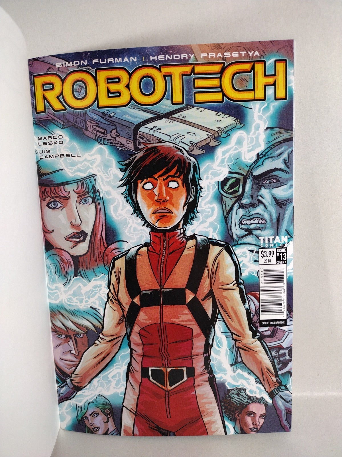 Robotech #13 (2018) Titan Comic Blank Sketch Variant Cover VF-NM