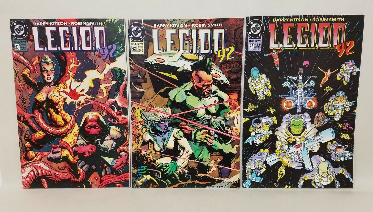 Legion '92 DC Comic Lot Run #35 36 37 38 39 40 41 41 42 43 44 45 46 Kitson Grant