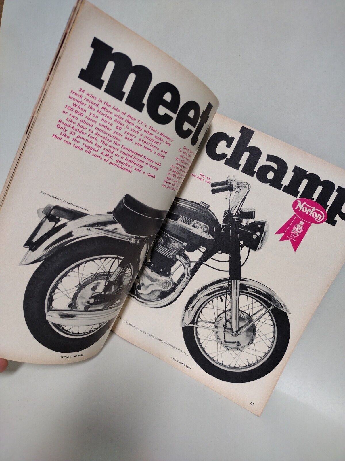 Cycle (1966) Motorcycle Magazine Floyd Clymer Lot June July August 