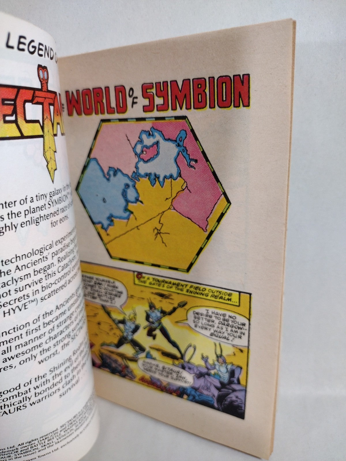 Sectaurs (1984) Coleco Action Figure Mini Comic Worlds Of Symbion VF