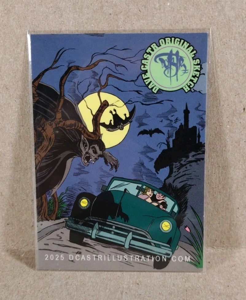 Dave Castr Crusin (2025) OAC Sketch Card W Original Marvel Nova Art 