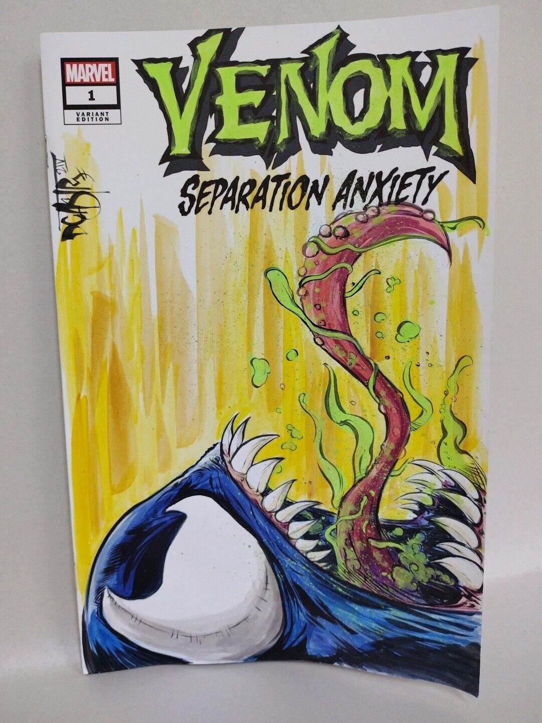 VENOM Separation Anxiety #1 (2024) Marvel Sketch Var W Original Dave Castr Art