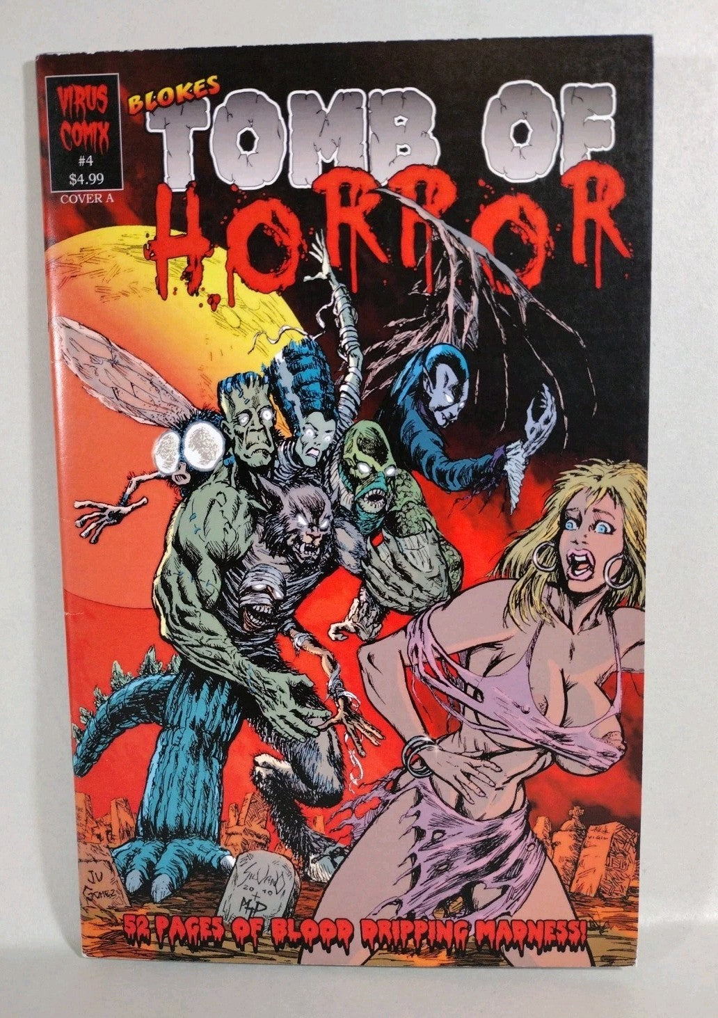 Blokes Tomb Of Terror #4 (2010) Virus Comix Teodorani Cover A Reader Copy