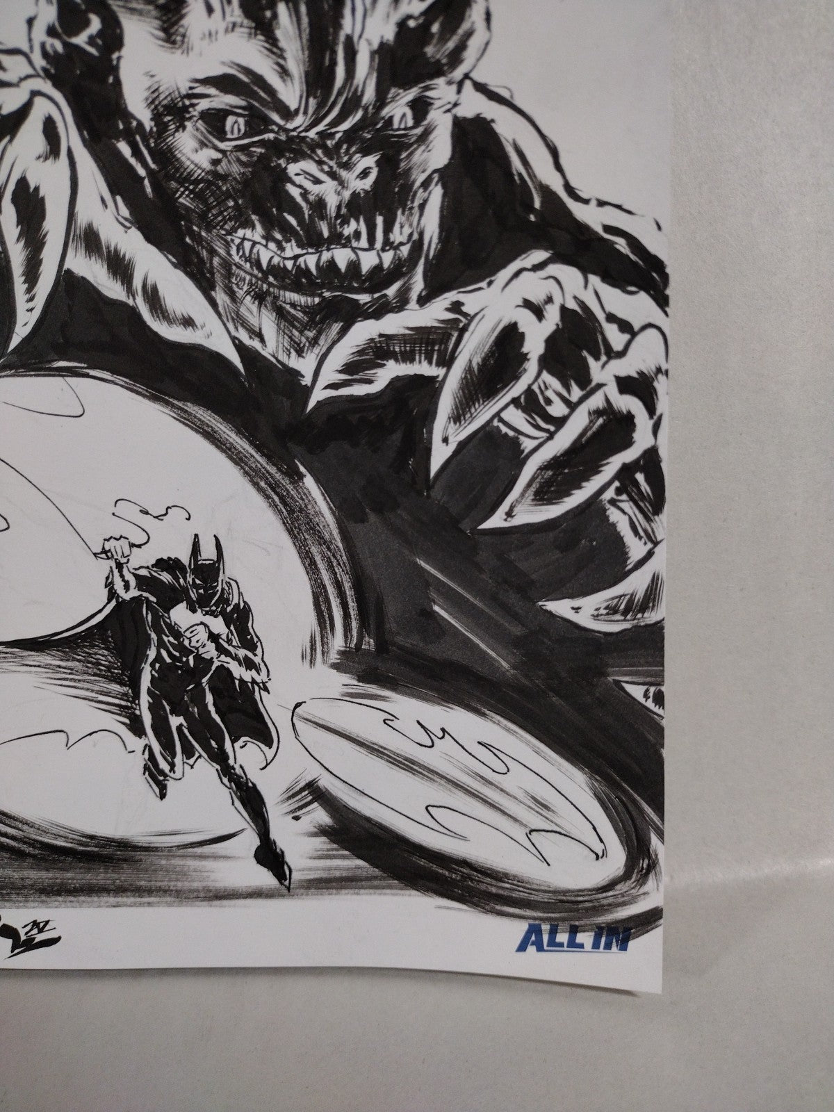 Batman #1 (2025) DC Sketch Cover Variant Comic W Original Dave Castr Art