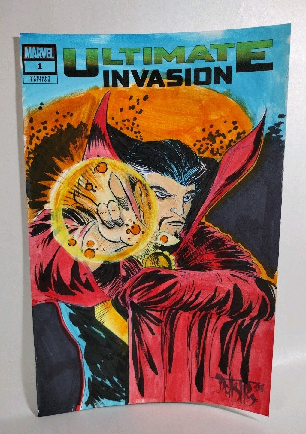 Ultimate Invasion #1 (2023) Marvel Sketch Cover Variant W Original DCastr Art
