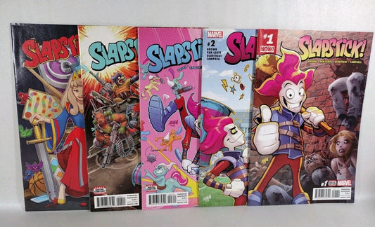 Slapstick (2015) Marvel Comic Lot Set #1 2 3 4 5 Fred Van Lente Reilly Brown NM