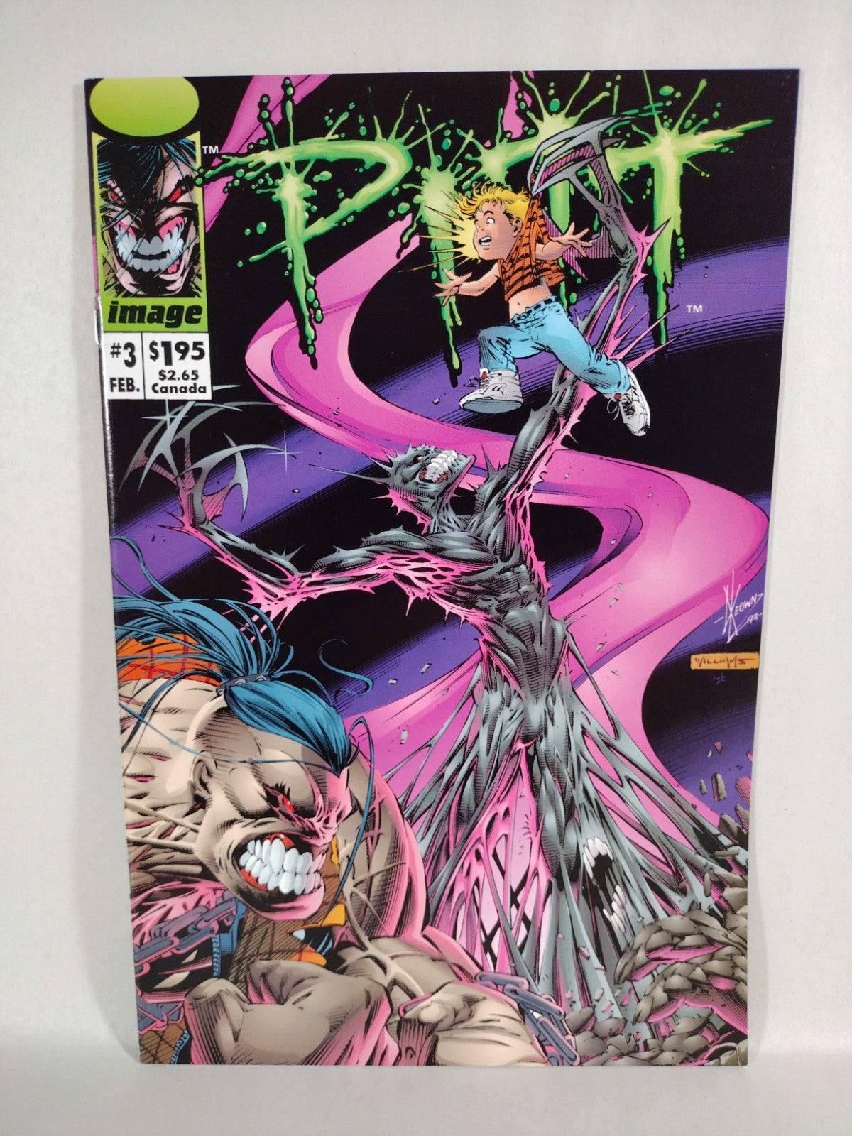 Pitt 1993 Image Comic Dale Keown Newsstand Variant Set #1 2 3 4 5 Maxx #8 Inside