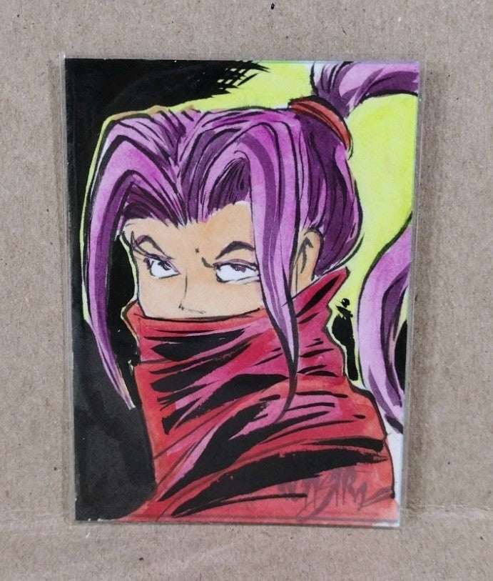 Dave Castr Crusin (2025) OAC Sketch Card W Original Marvel Psylocke Art 