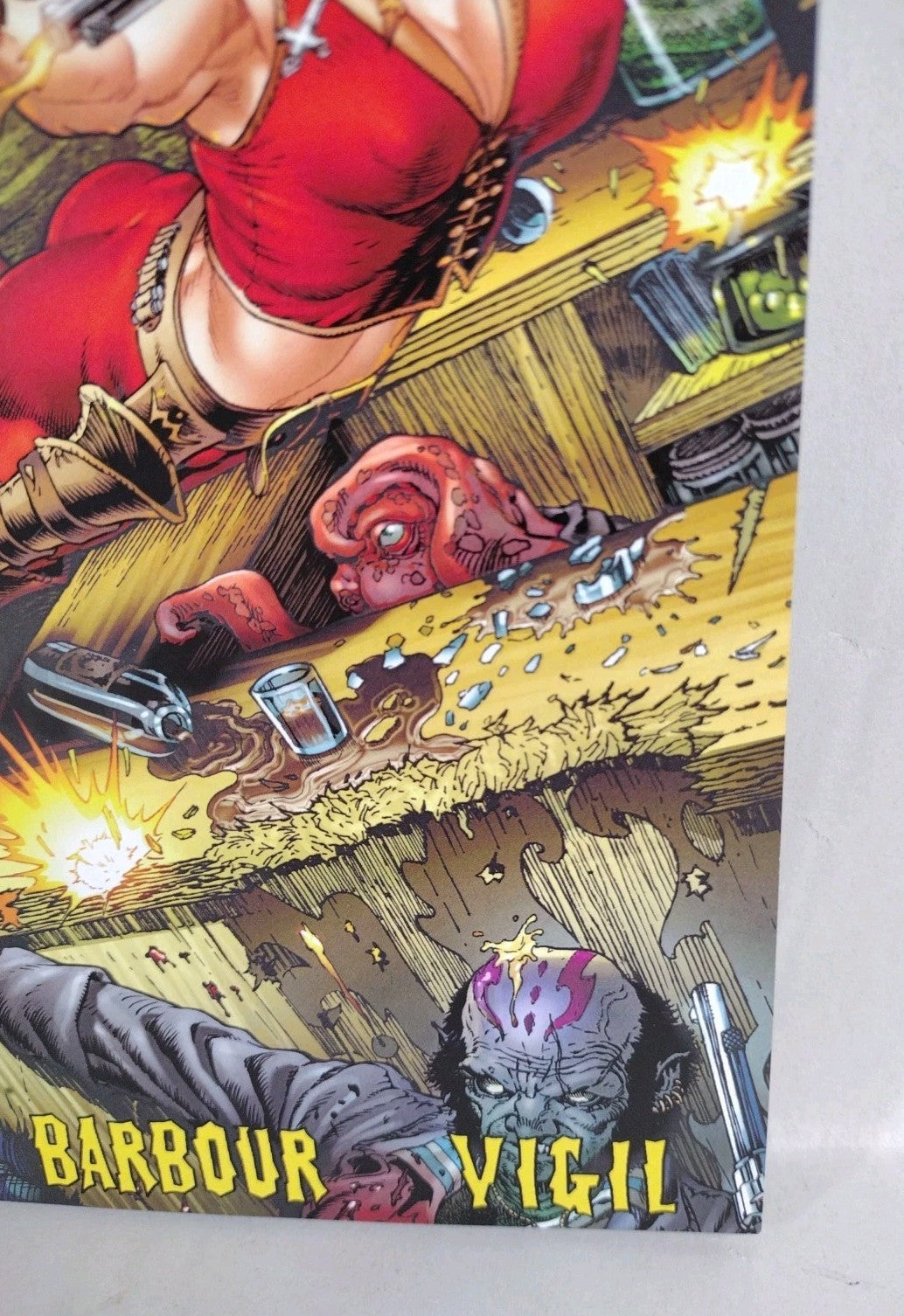 Gunfighters In Hell: Sinbuck #4 (2014) Angel Eyes Signed Joe Tim Vigil VF-NM