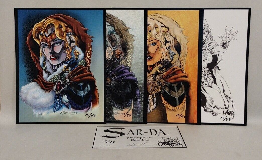 SAR-NA (2007) RAW 4pc Portfolio 8.5 x 11 Print Set 1A W COA Tim Vigil #'d 10/44