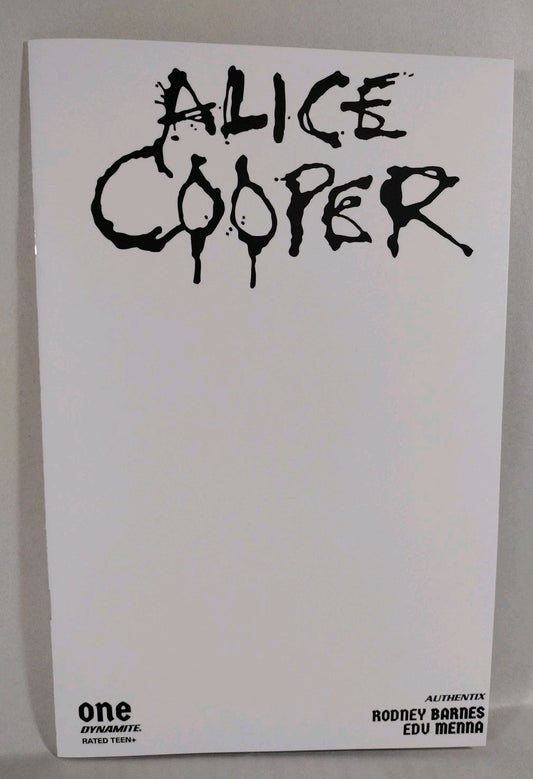 Alice Cooper #1 (2023) Dynamite Comic Blank Sketch Cover New, NM