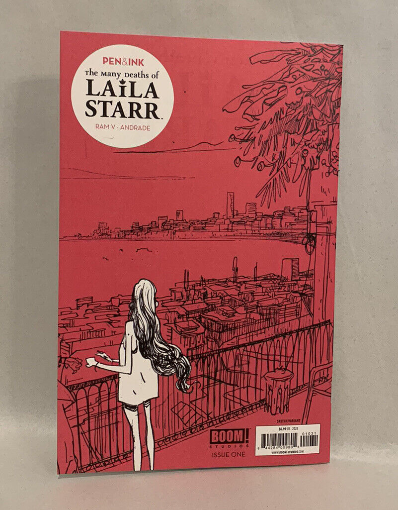 LAILA STARR, THE MANY DEATHS OF #1 Blank Variant Cover W Original Art Dave Castr