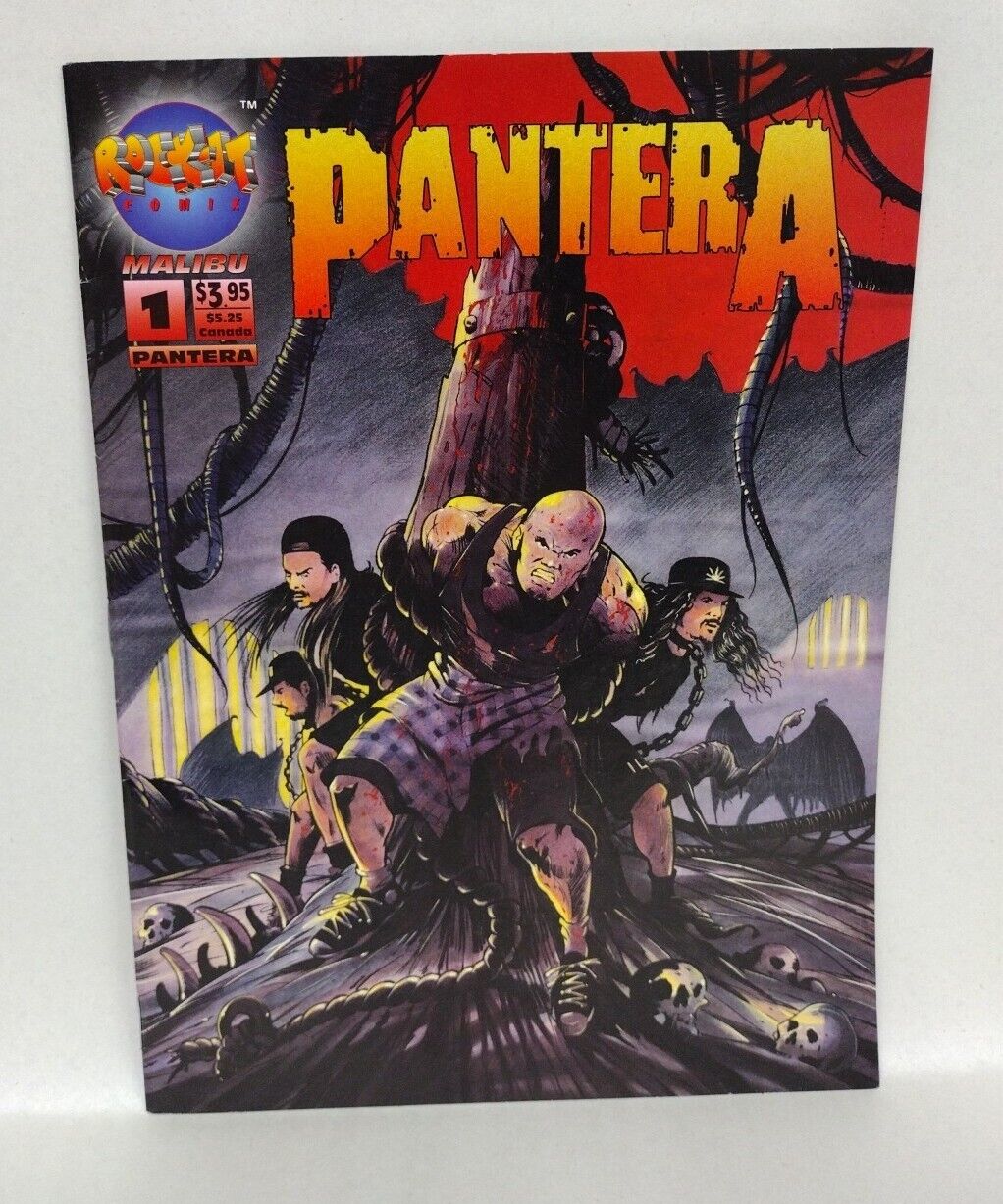 Pantera #1 (1994) Rock-It Malibu Comics One Shot Magazine VF