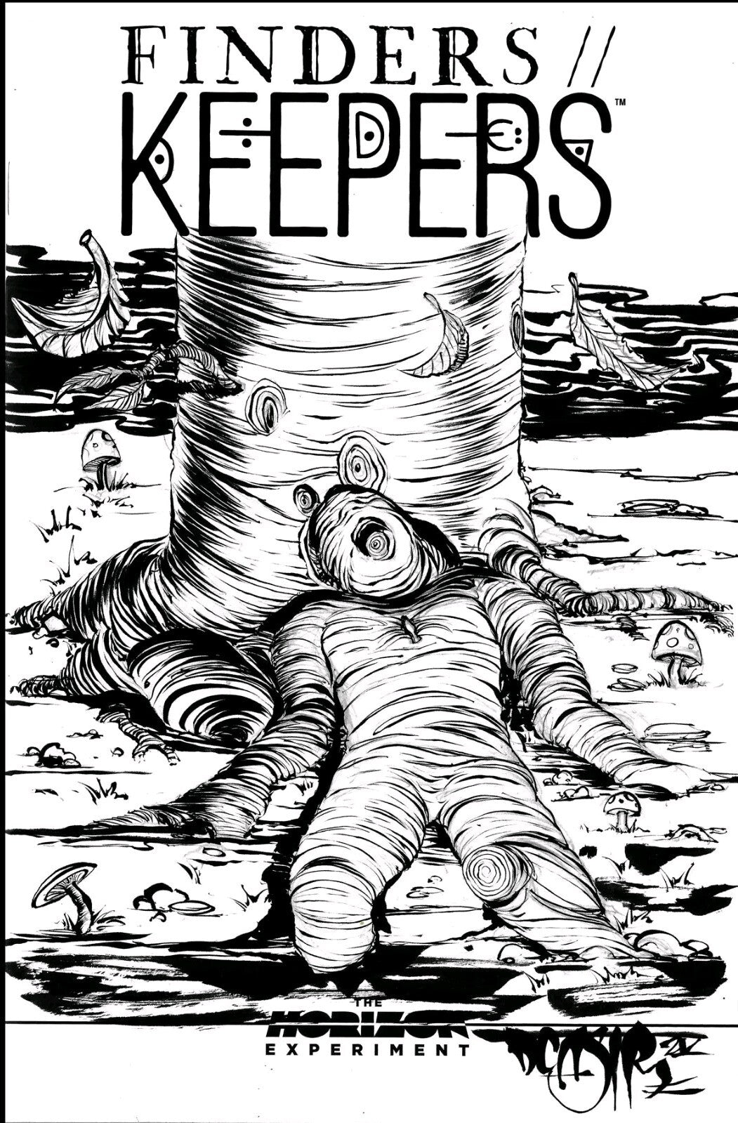 Finders Keepers 1 2025 Horizon Image Comic Sketch Variant W Original DCastr Art