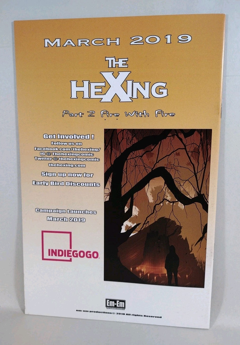The Hexing (2018) Em Em Crowfunding Comic Lot Set #1 2 Michael McGarvey
