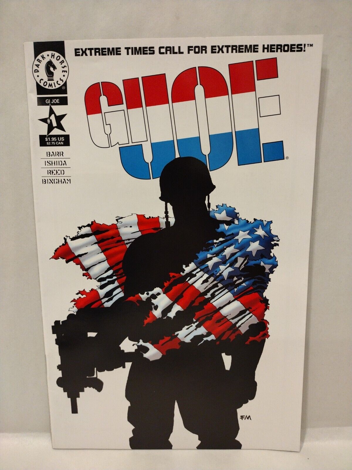 GI Joe #1 (1995) Dark Horse Comic Frank Miller Extreme Red White & Blue Variant