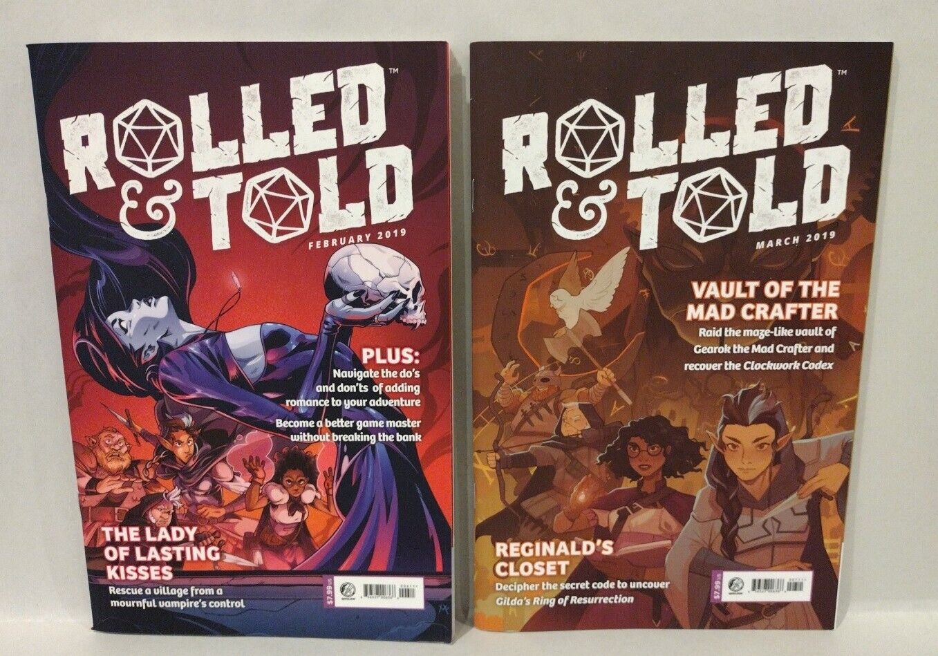 Rolled & Told (2018-19) #1-4, 6-12 Lion Forge Comic lot Of 11 issues D&D