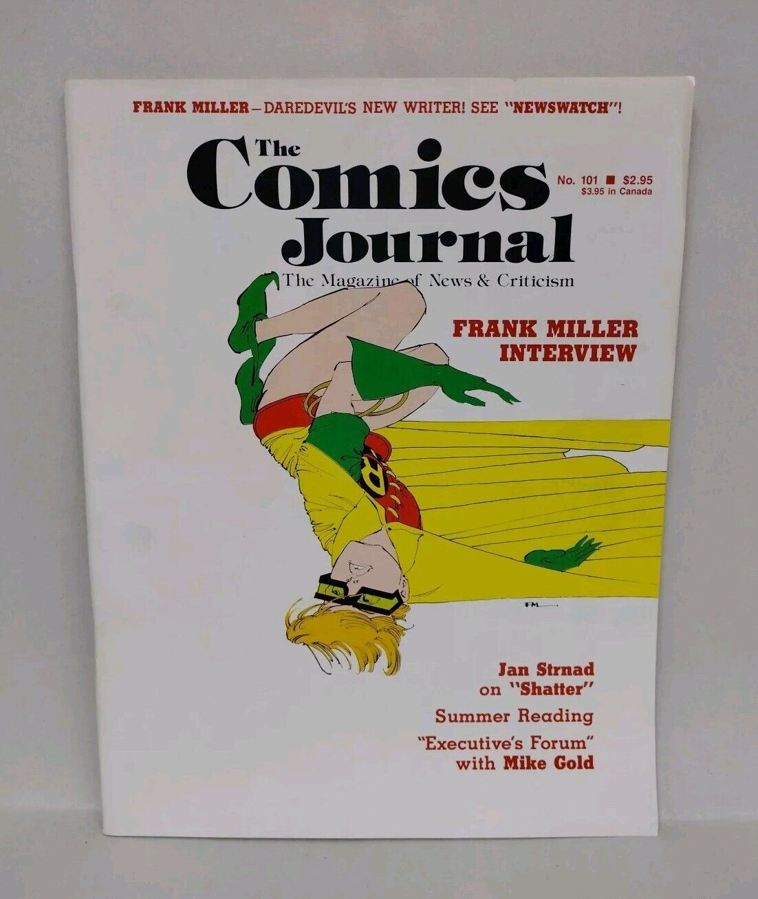 Comics Journal Magazine #101 (1985) Frank Miller Batman Dark Knight Interview 