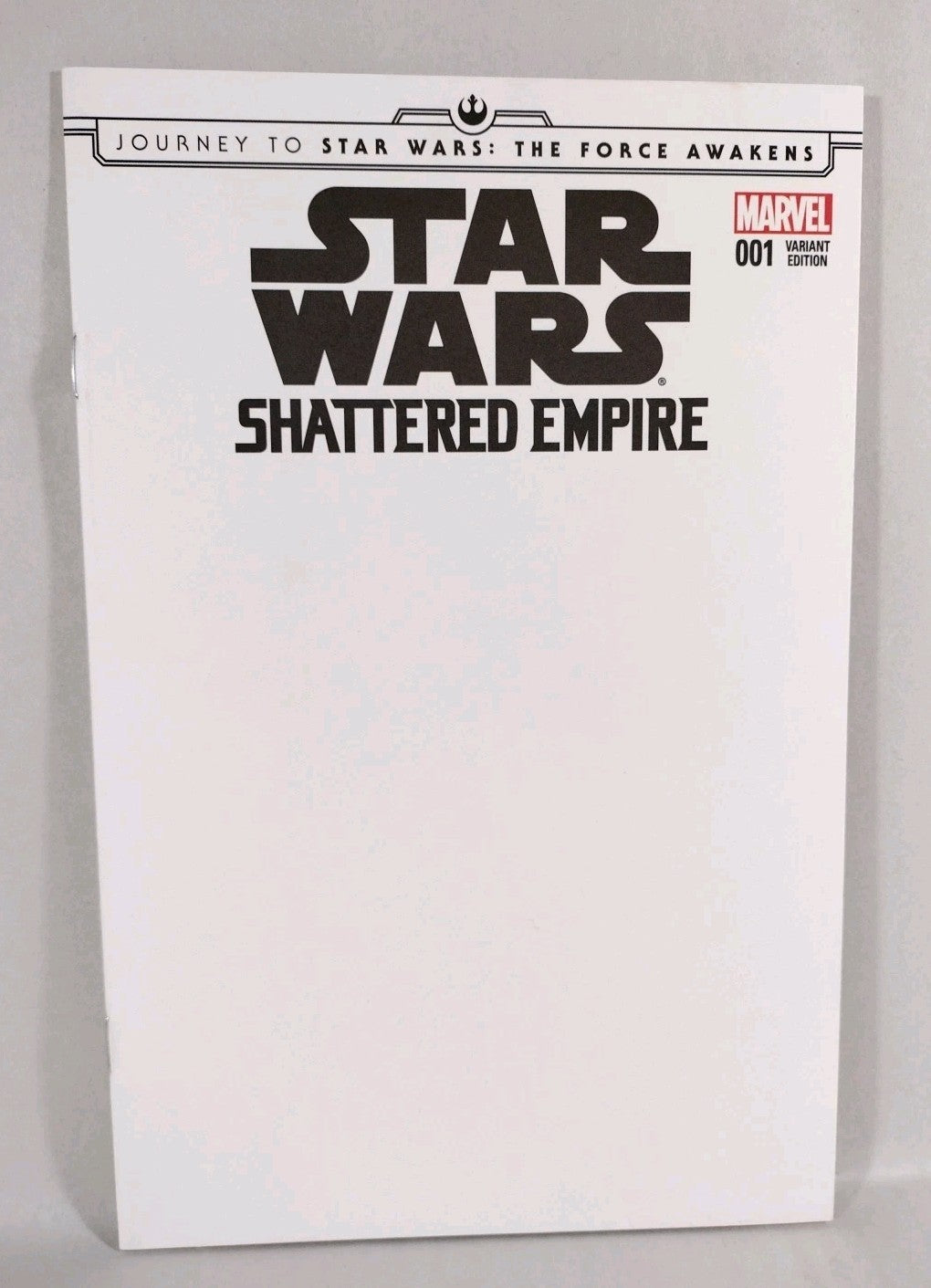 Star Wars Shattered Empire #1 (2015) Marvel Blank Sketch Variant Cover NM