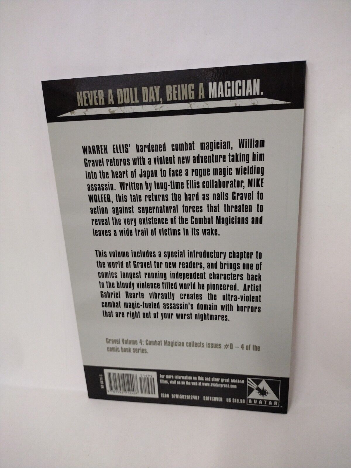 GRAVEL (2009) Warren Ellis COMPLETE Avatar TPB SC Set #1 2 3 4 New