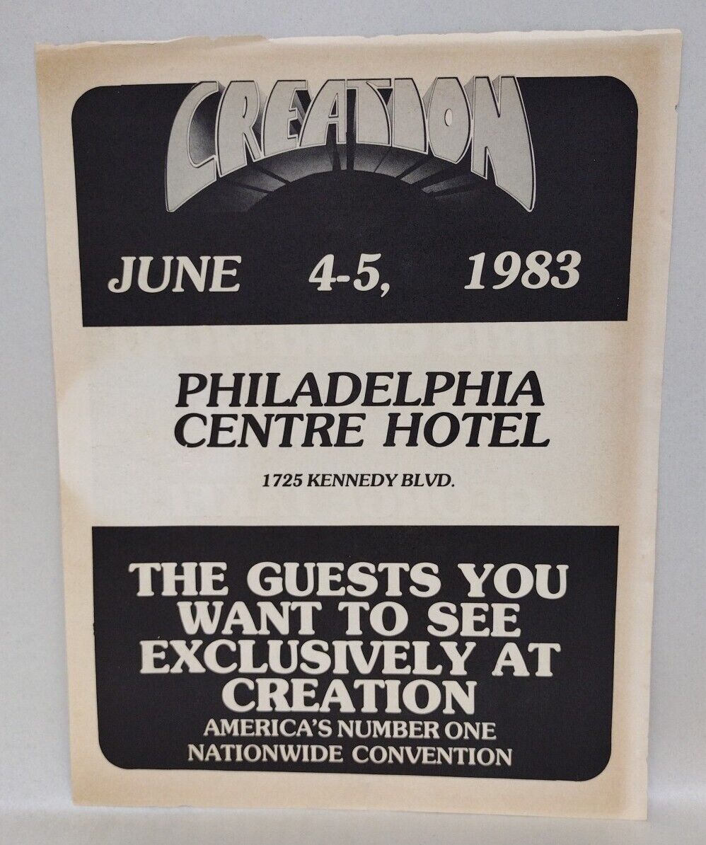 Creation 1983 Program +Flyer Star Trek Walter Koenig Signed Photo 1st Grendel Ad