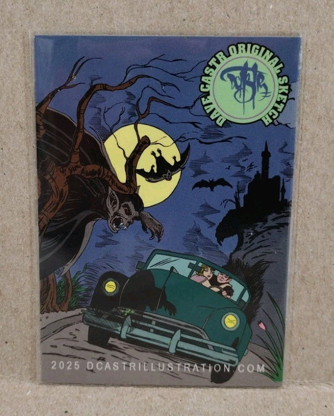 Dave Castr Crusin (2025) OAC Sketch Card W Original Marvel Strong Guy Guido Art