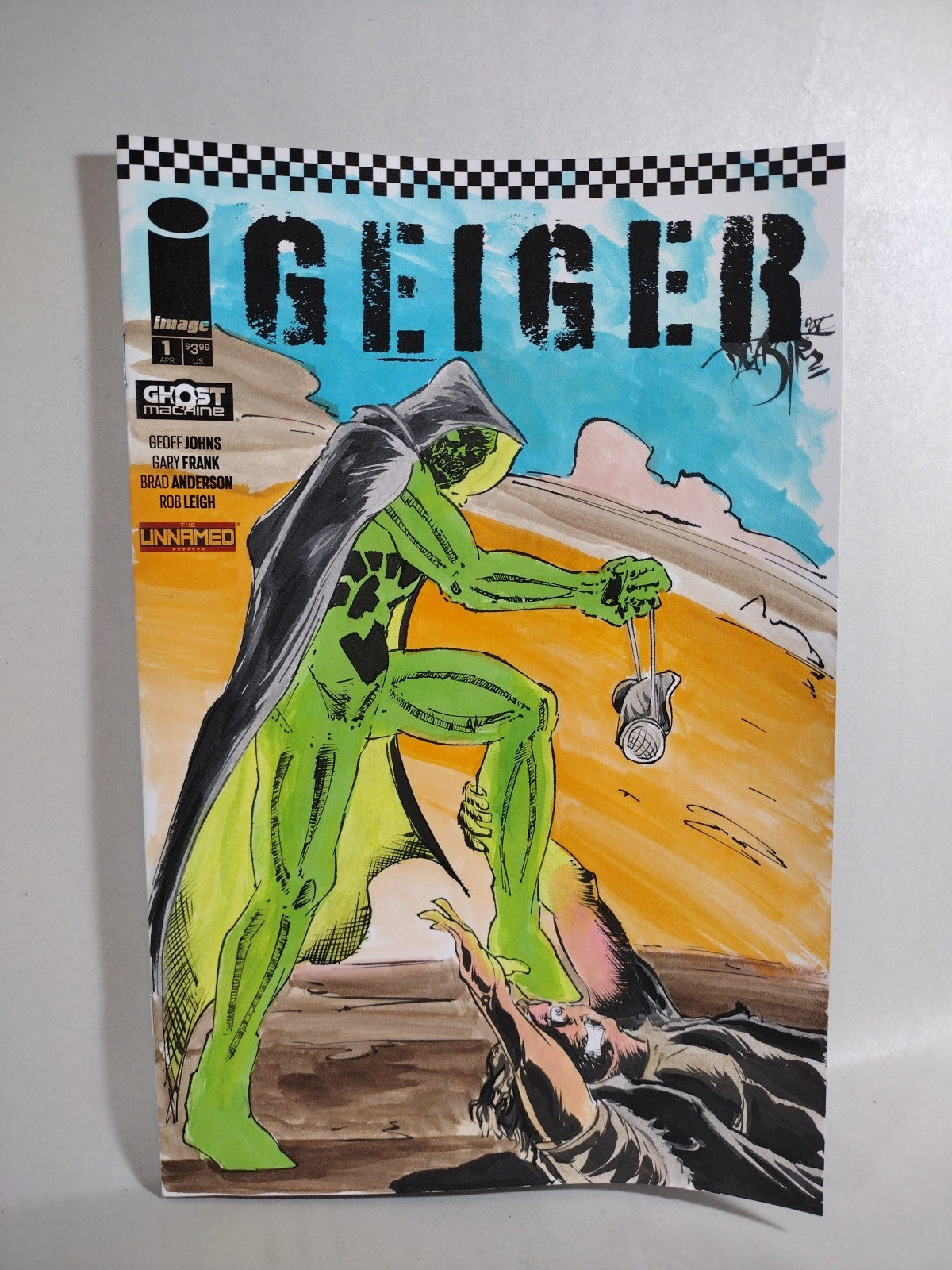 Geiger 1 (2024) Ghost Machine Image Comic Sketch Var Cover W Original DCastr Art