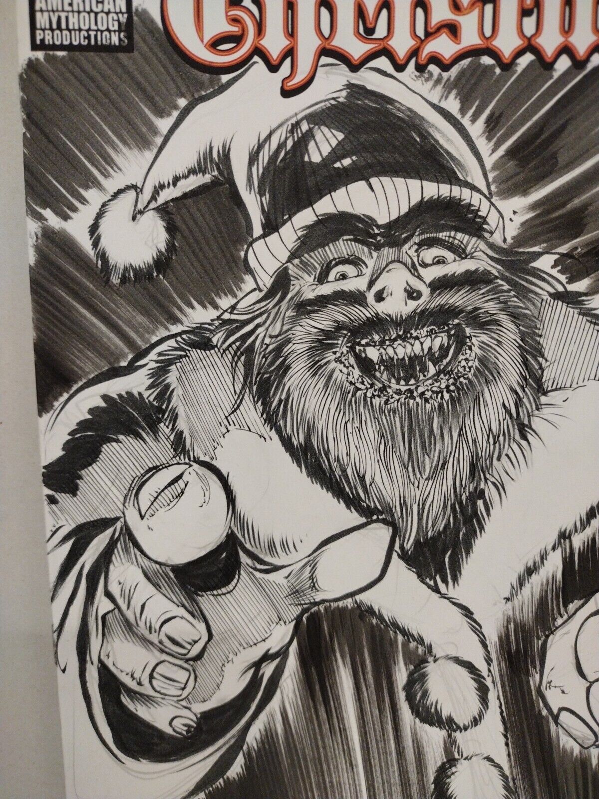 Scary Christmas 2 #1 (2021) AMP Sketch Variant Comic W Original Dave Castr Art