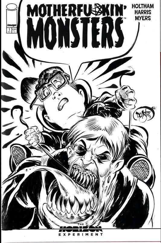 Mother Fu*kin Monsters #1 Image Comic Sketch Variant W Original DCastr Art