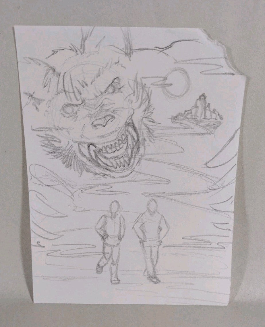 American Werewolf In London #1 (2025) Faux Comic Cover Original + Color DCastr