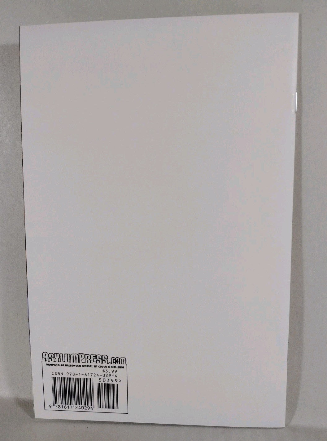 Vampires Halloween Special 1 (2021) Asylum Press Blank Sketch Cover Variant NM