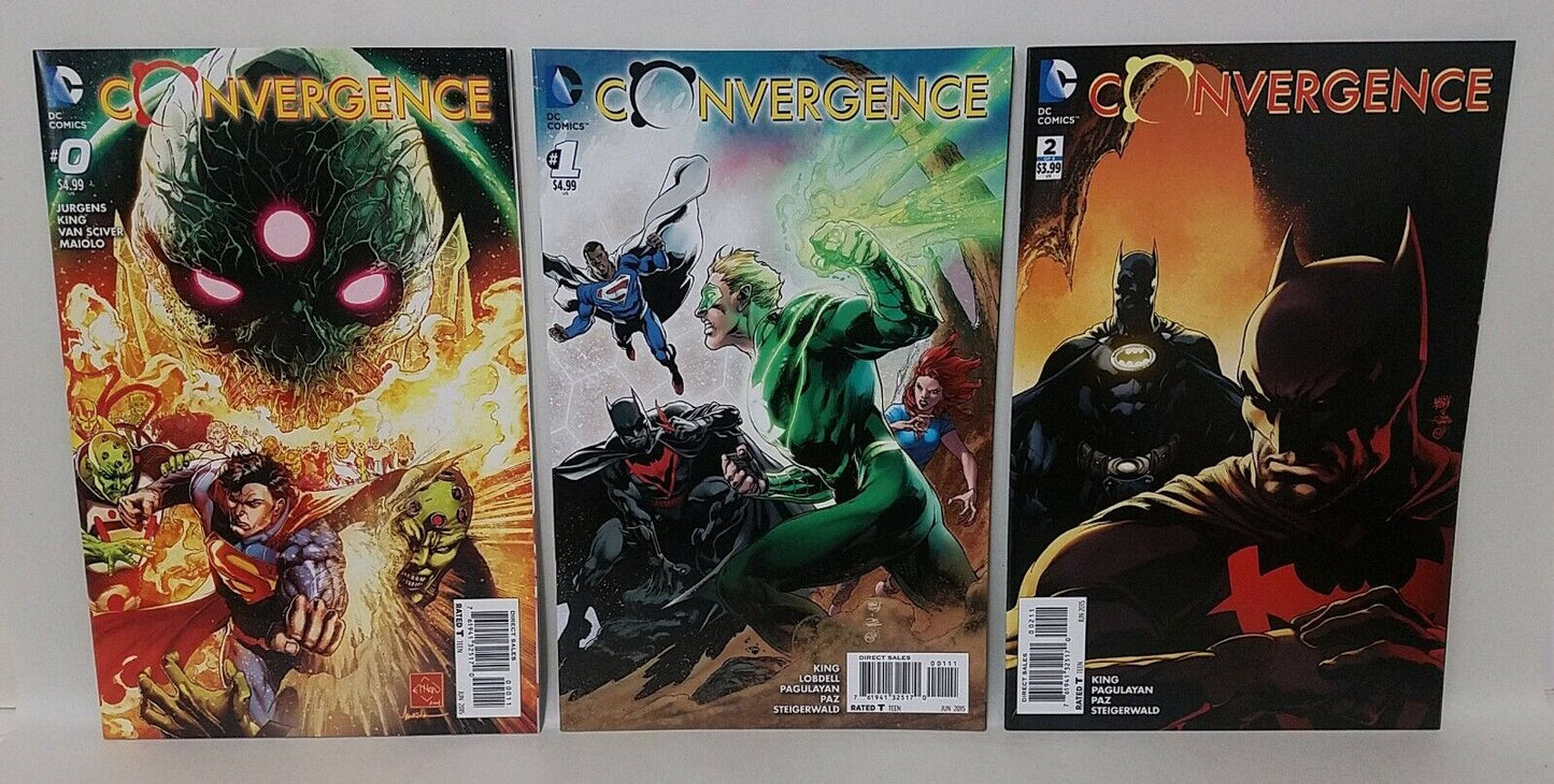 Convergence (2015) #0 1-8 VF/NM Complete DC Comic Set Lot  Jeff King