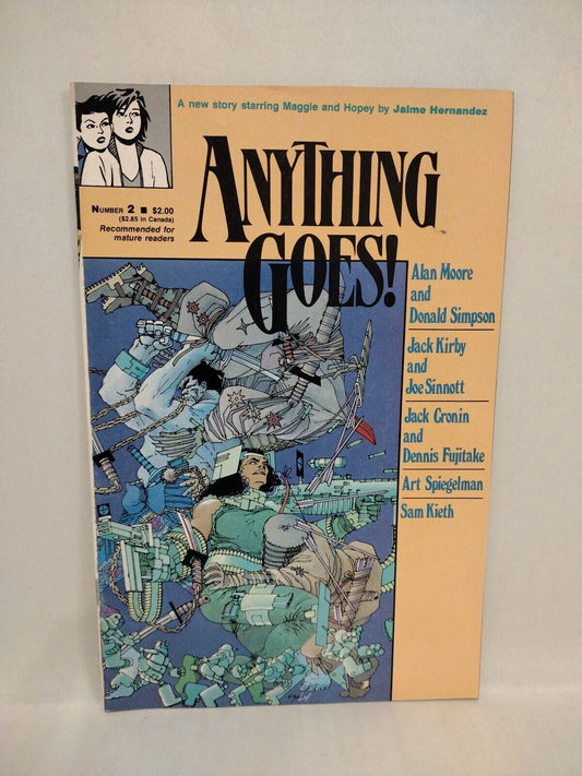 Anything Goes #2 (1986) Comic Journal Sam Kieth 1st Isz Appearance