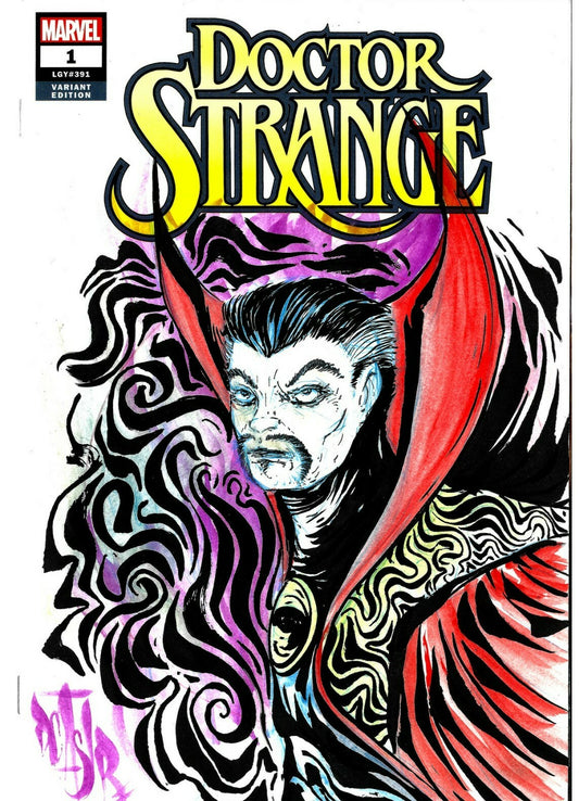 Doctor Strange (2018) #1 Sketch Cover Variant Comic W Original Dave Castr Art