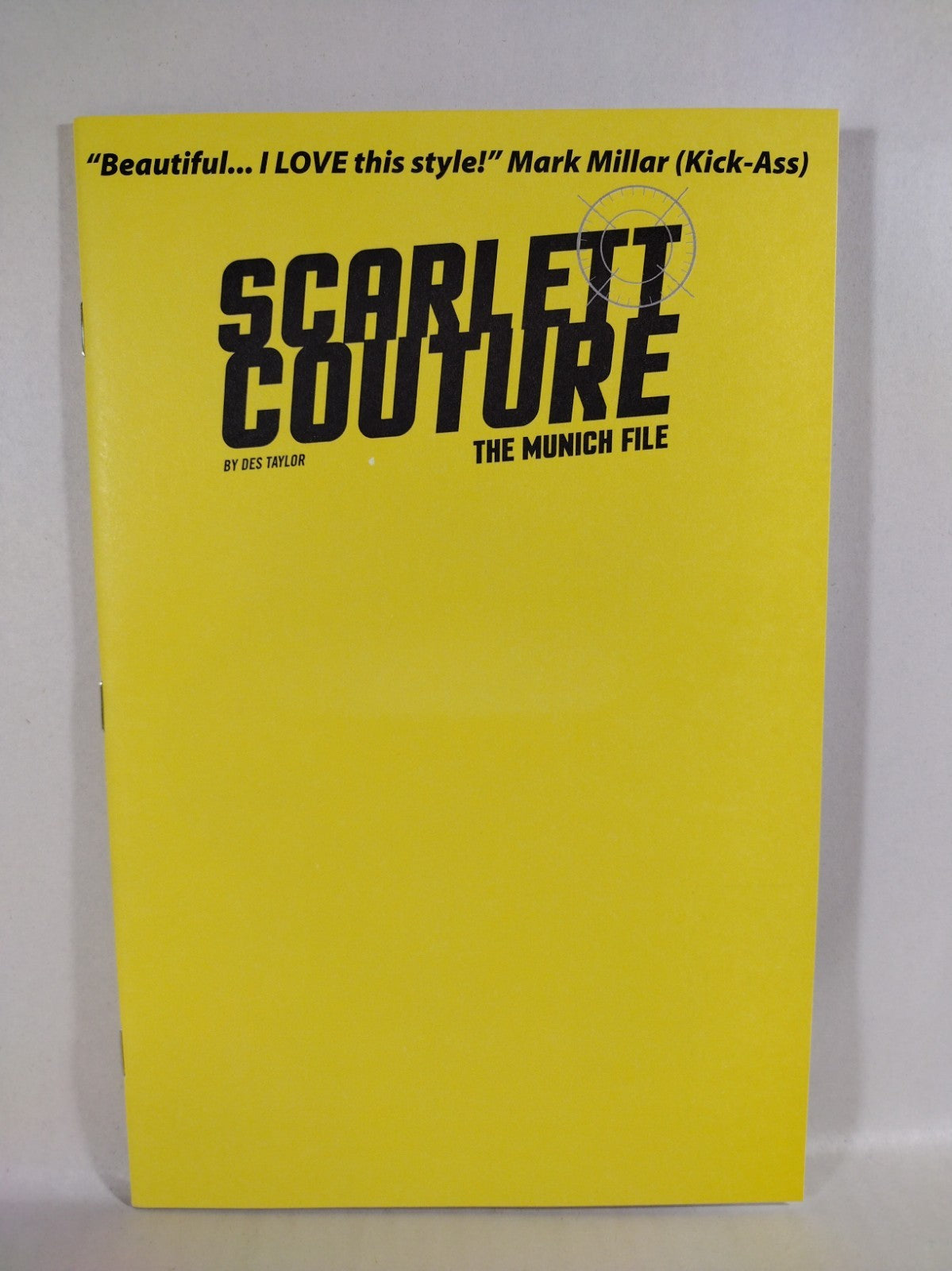 Scarlett Couture Munich File #1 (2023) Titan Comic Yellow Blank Sketch Cover NM