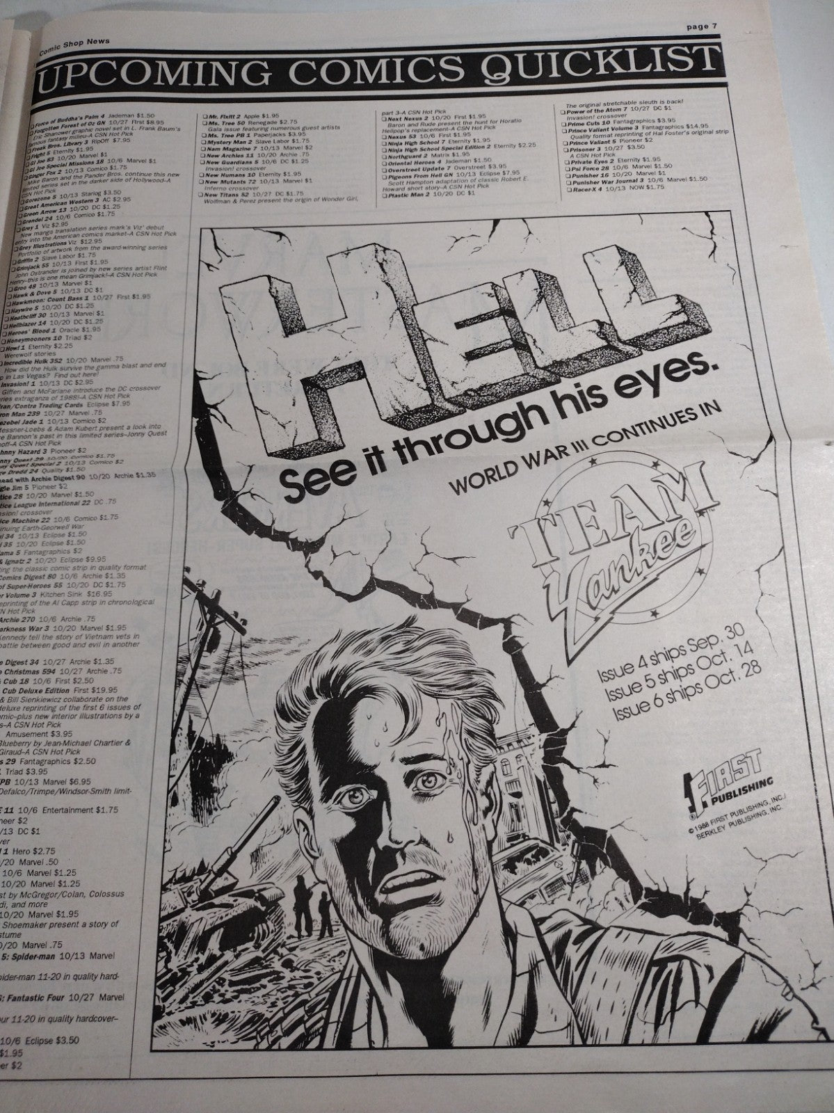 Comic Shop News #68 (1988) Oct 19th Newsletter Marvel Masterworks Robotech II