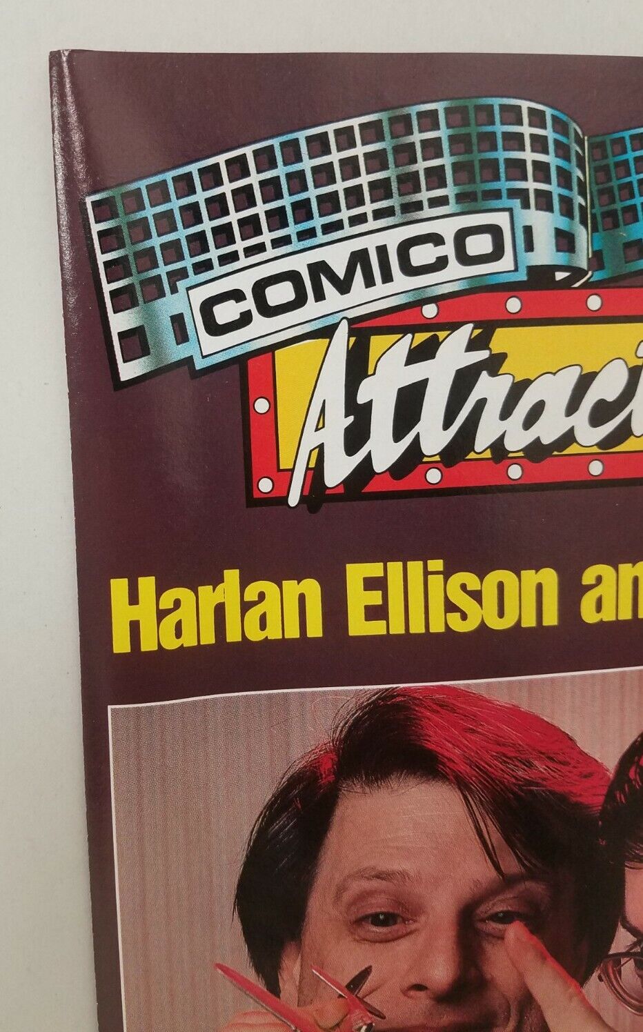 COMICO ATTRACTIONS #8 (1987) Comic Previews Harlan Ellison Ken Steacy Photo Cvr