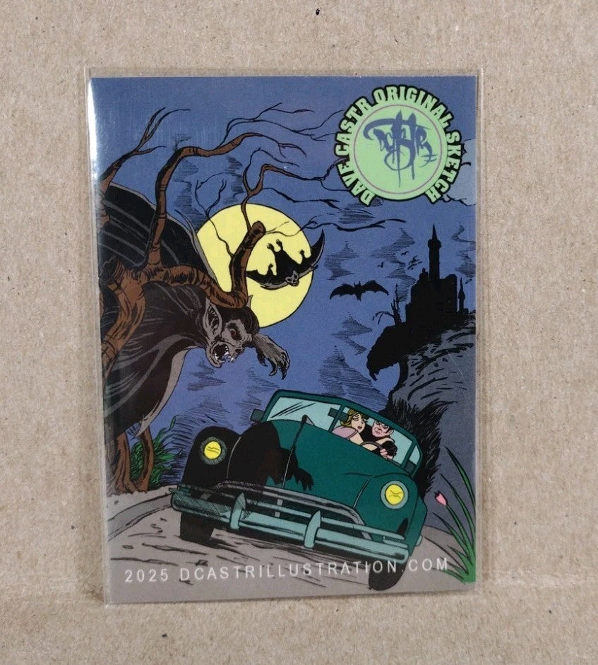 Dave Castr Crusin (2025) OAC Sketch Card W Original George Jetson Art ACEO