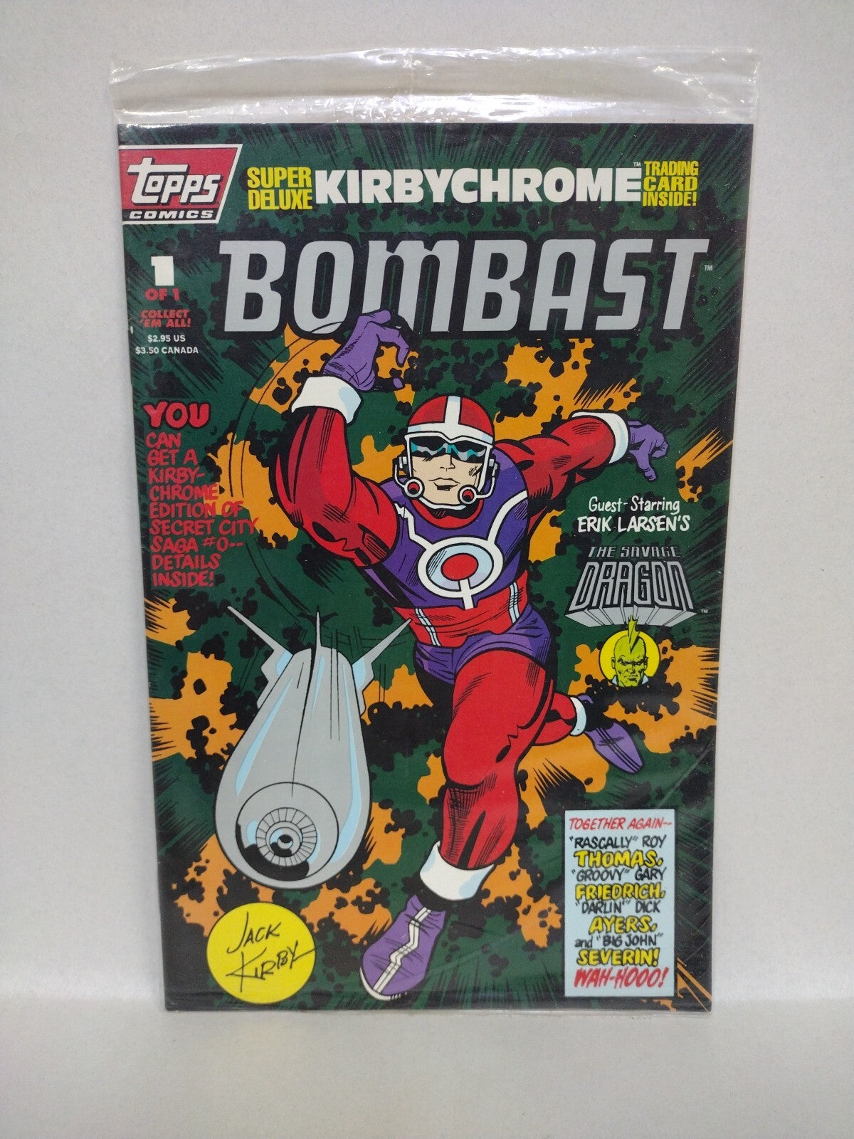 Jack Kirby (1993) Topps Comic Series Bombast Cap Glory+ Set Sealed W Chrome Card