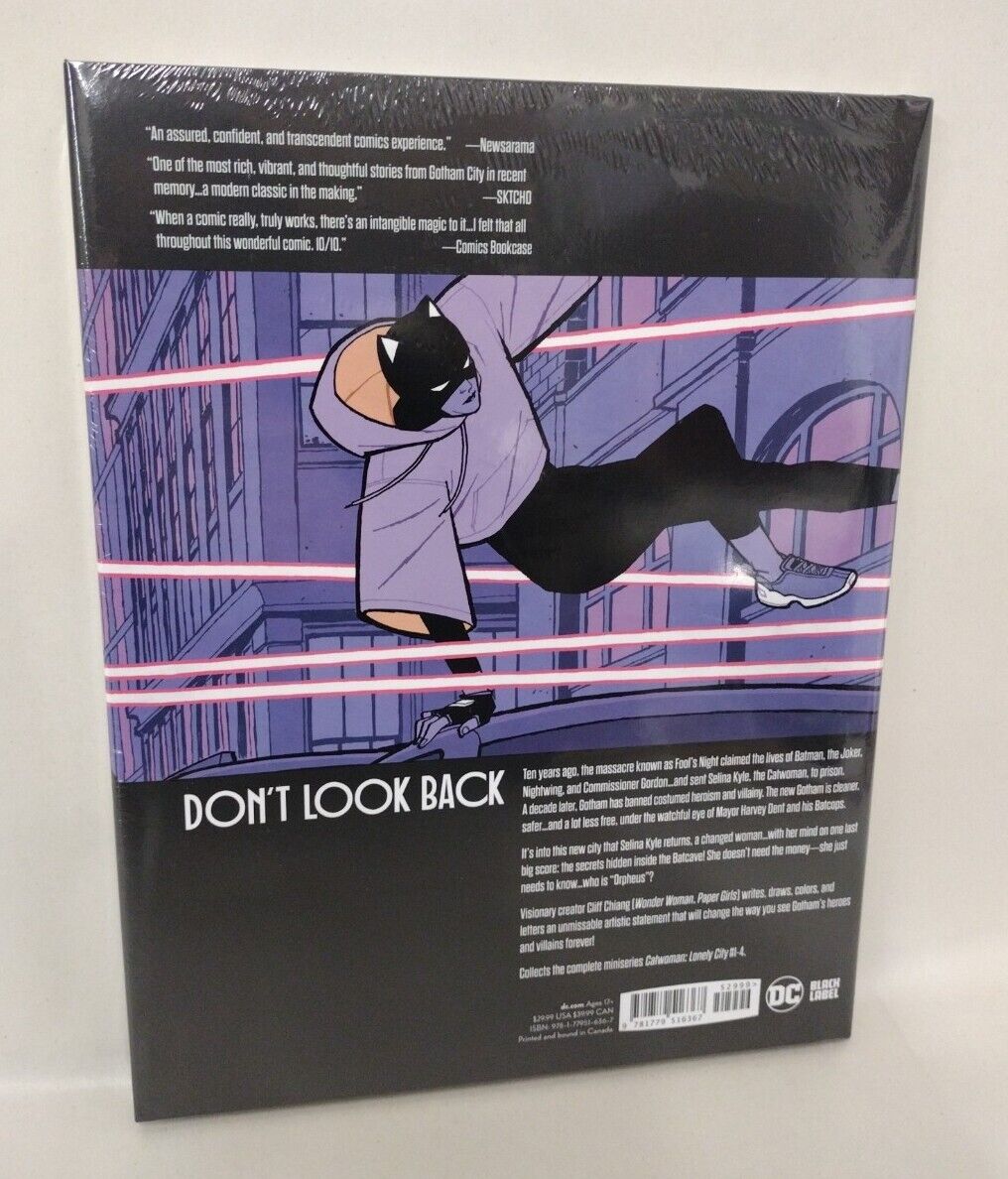 Catwoman Lonely City (2022) DC Hardcover Cliff Chiang DM Variant New Sealed