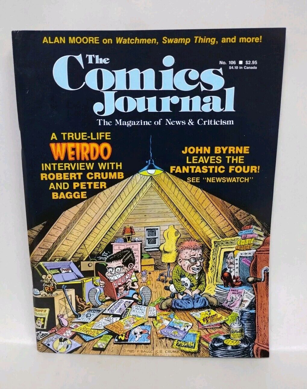 Comics Journal Magazine #106 (1986) Robert Crumb Peter Bagge Interview VF-NM