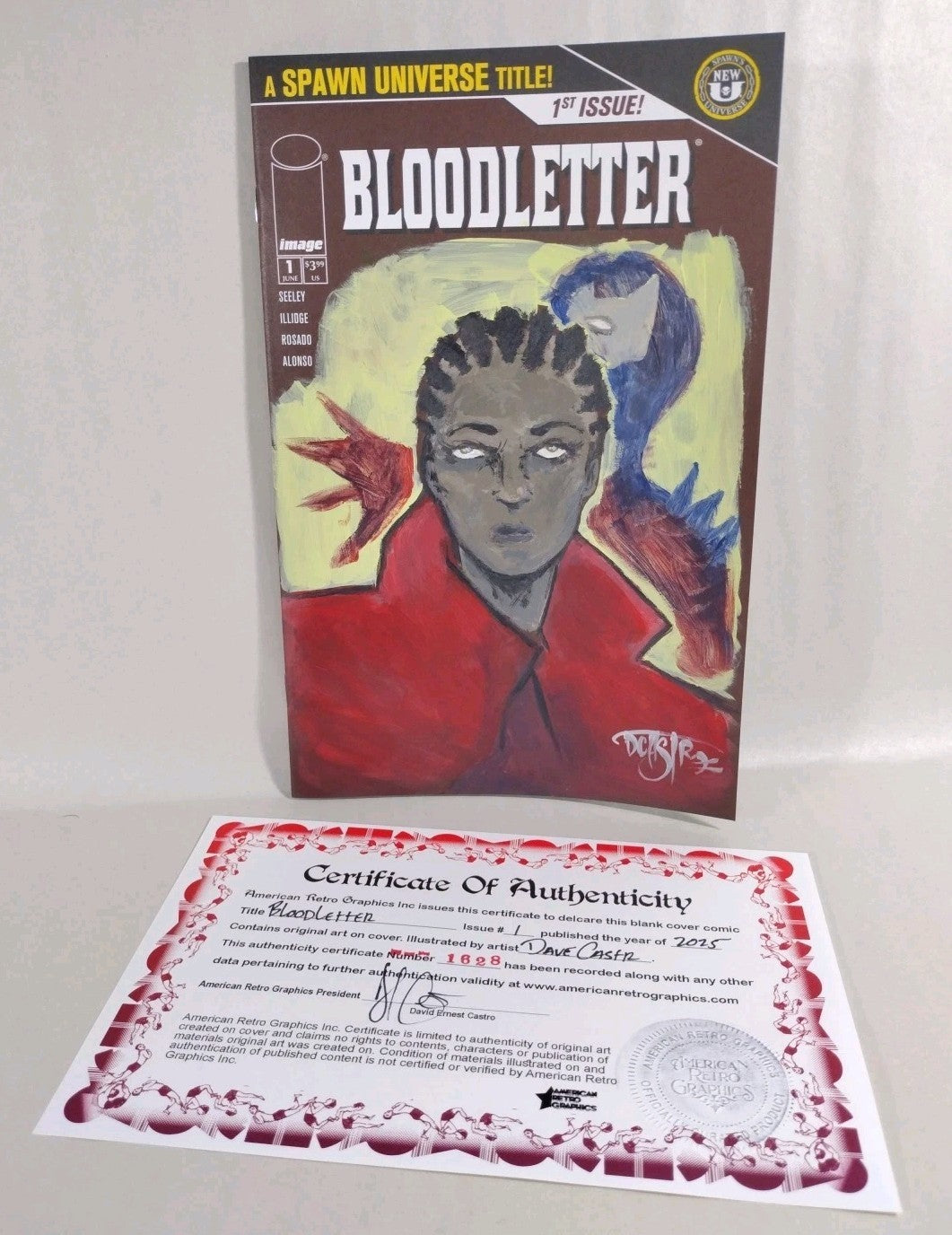 Bloodletter #1 (2025) Image Comic Sketch Cover Variant W Original Dave Castr Art