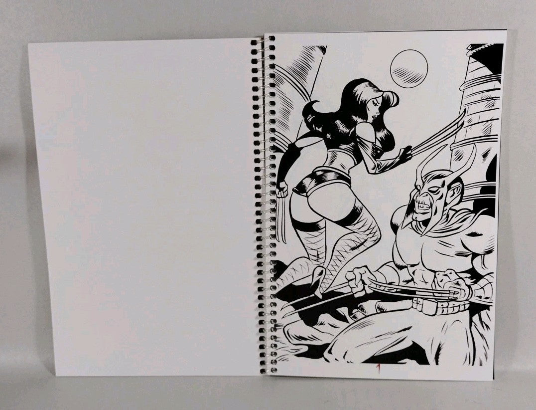 Faust Vs Calavera Blades & Blood (2007) RAW Comics Pin-up Book Signed Tim Vigil