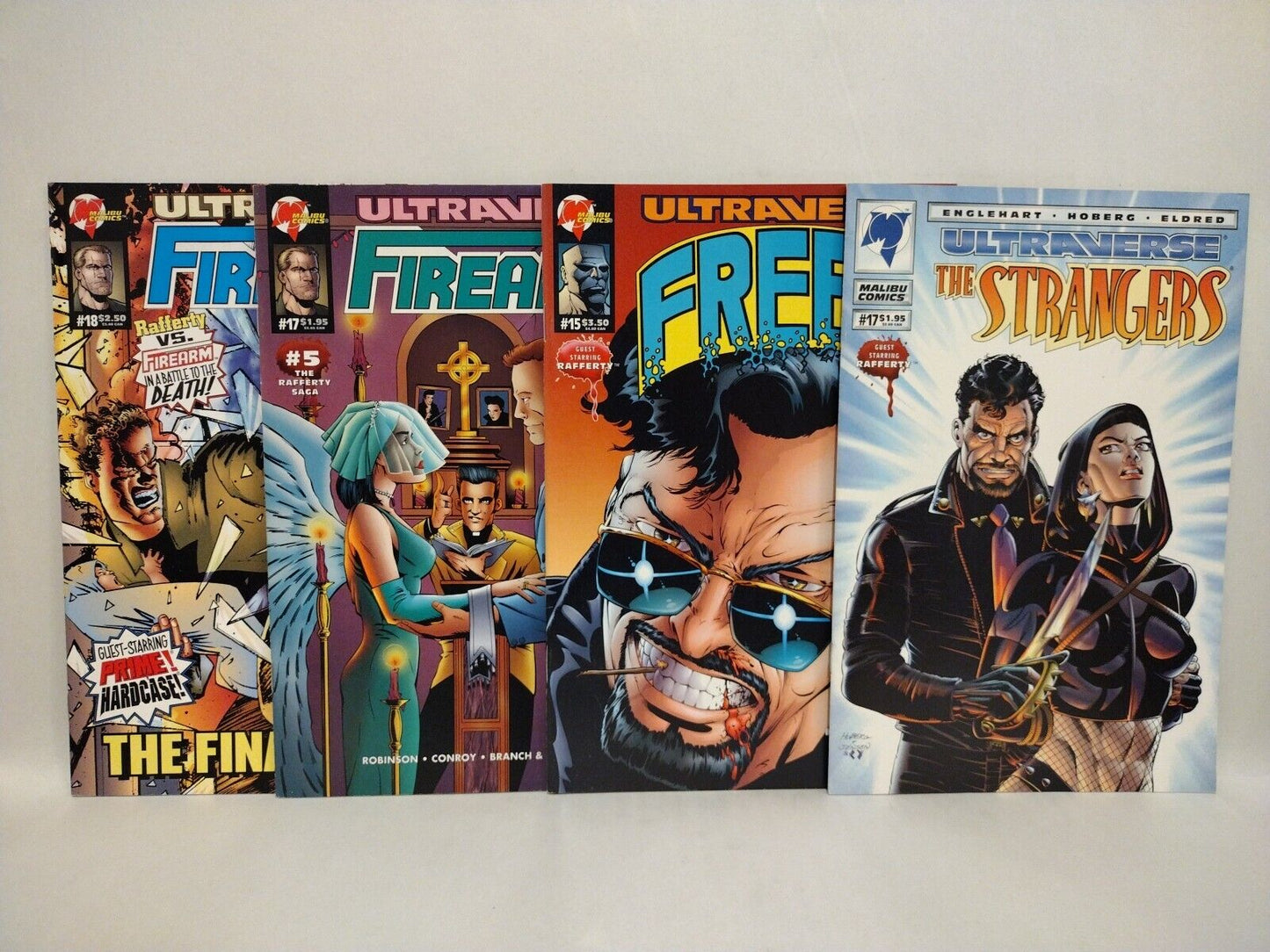 Ultraverse Rafftery Saga (1994) Malibu Comic Lot Pt Strangers Freex Firearm