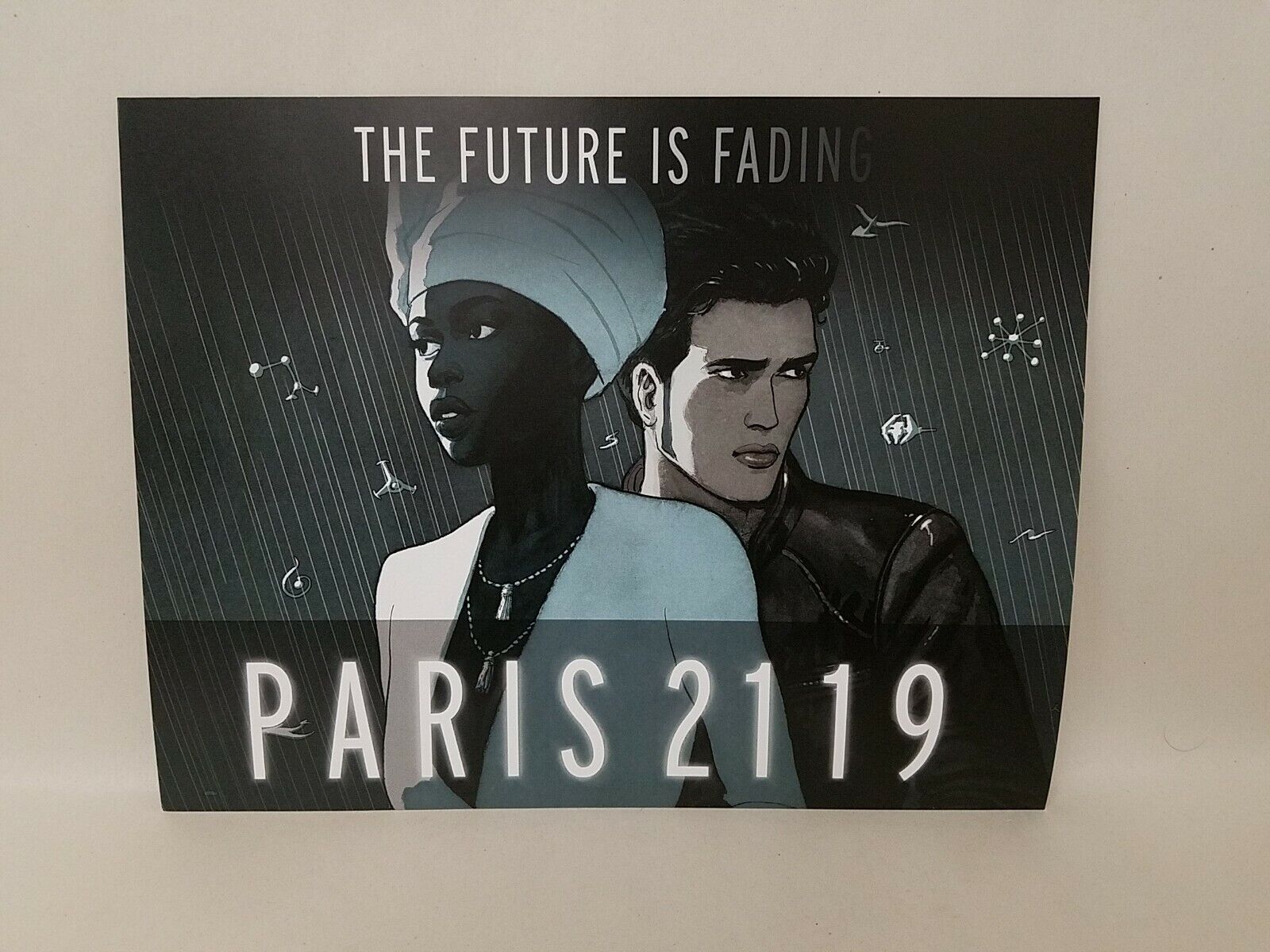 Paris 2119 (2019) Magnetic Press Poster Dominique Bertail Peach Momoko Art HTF